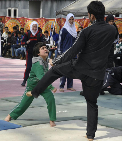 Kashmiri girl at World Kickboxing Championship